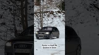 Duster vs Audi A6 Quattro in Snow #duster4x4 #audiquattro