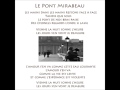 Le pont Mirabeau, Apollinaire (lu par Jean Vilar)