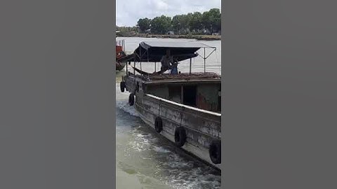 Ghe gỗ vượt cống#short.