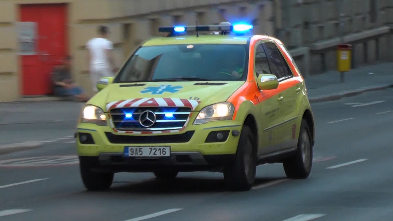 Big Compilation Police and Ambulances responding in Prague