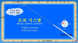 당구 3쿠션 - 도쿄시스템 (Tokyo system) / 파이브앤하프 / 뱅크샷 / 걸어치기