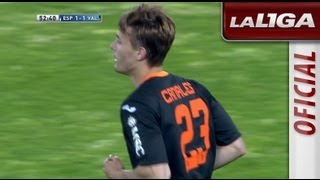 Gol de Canales (1-1) en el RCD Espanyol - Valencia CF - HD