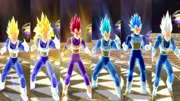 DBZ Budokai Tenkaichi 3-Vegeta All Forms SSJ,SSJ2,"ℳ", SSJ3,SSJG,SSJB,SSJBE,& Master Ultra Instinct.