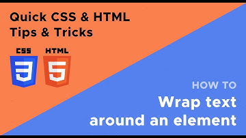 How to wrap text around any element using CSS & HTML
