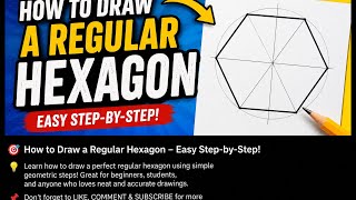     Draw a Regular Hexagon in Minutes! (Easy Geometry Tutorial)