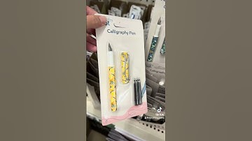 Did you know dollar tree has calligraphy pens now?  #pen #planner #dollartree #dollartreefinds