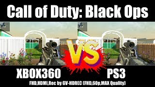 [4K比較] XBOX360 vs PS3 - Call of Duty: Black Ops [GV-HDREC]