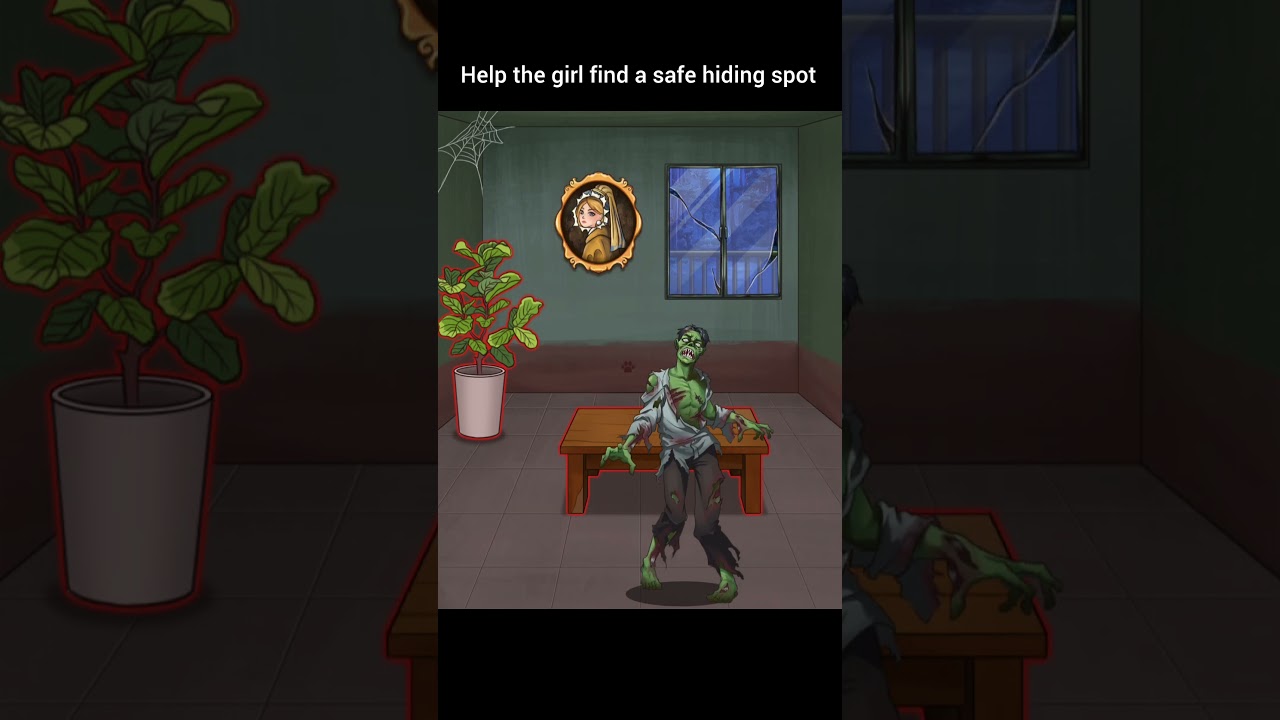 Help the girl find a safe hiding spot 