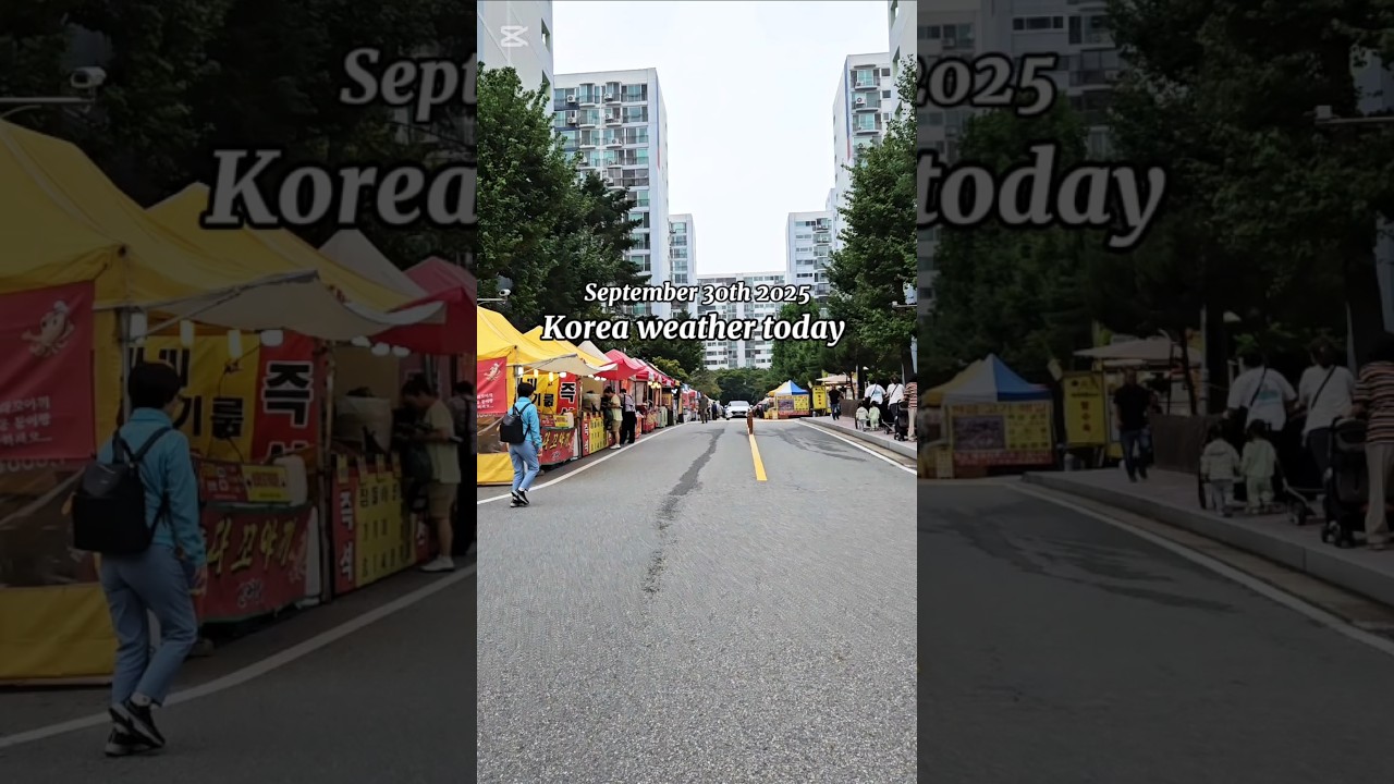 Korea weather today September 30th 2025 