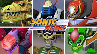 SONIC RUSH SERIES - All Bosses (As Sonic)