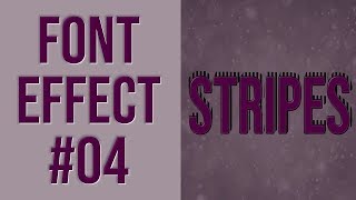 Sony Vegas - Font ▪ Stripes Shadow #04