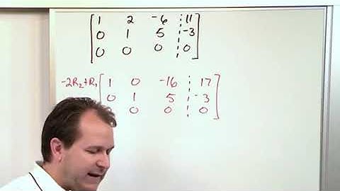Lesson 15 Solve Systems of Equations by Row Reduction Part 5