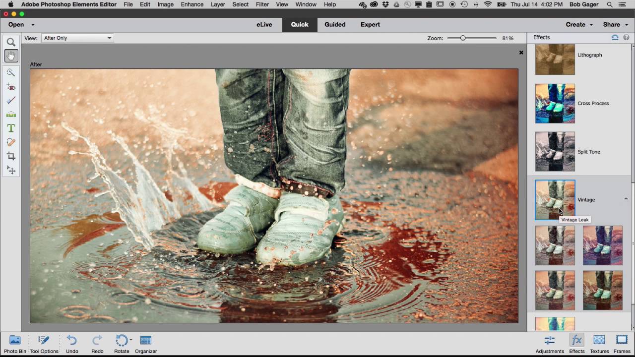 Adobe Photoshop Elements 15 - Filters and Effects - Cherri