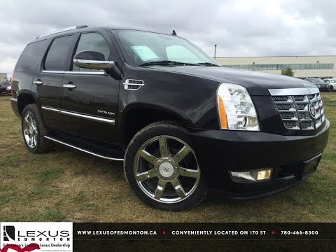 Pre Owned Black 2012 Cadillac Escalade AWD Luxury In Depth Review | Grande Prairie Alberta