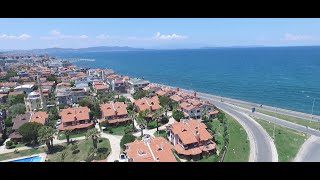 Güzelbahçe otoban çıkışı - Urla kekliktepe deniz kenarı Drone havadan uçuş cruise 20.06.2021