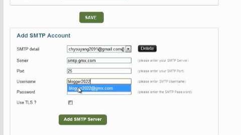 iAutoblog Tutorials - How to setup a GMX SMTP account inside of iAutoblog