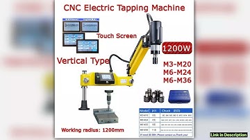 M3M20 M6M36 CNC Electric Tapping Machine Vertical Universal Drilling Tapper with ISO Chuck Easy Arm