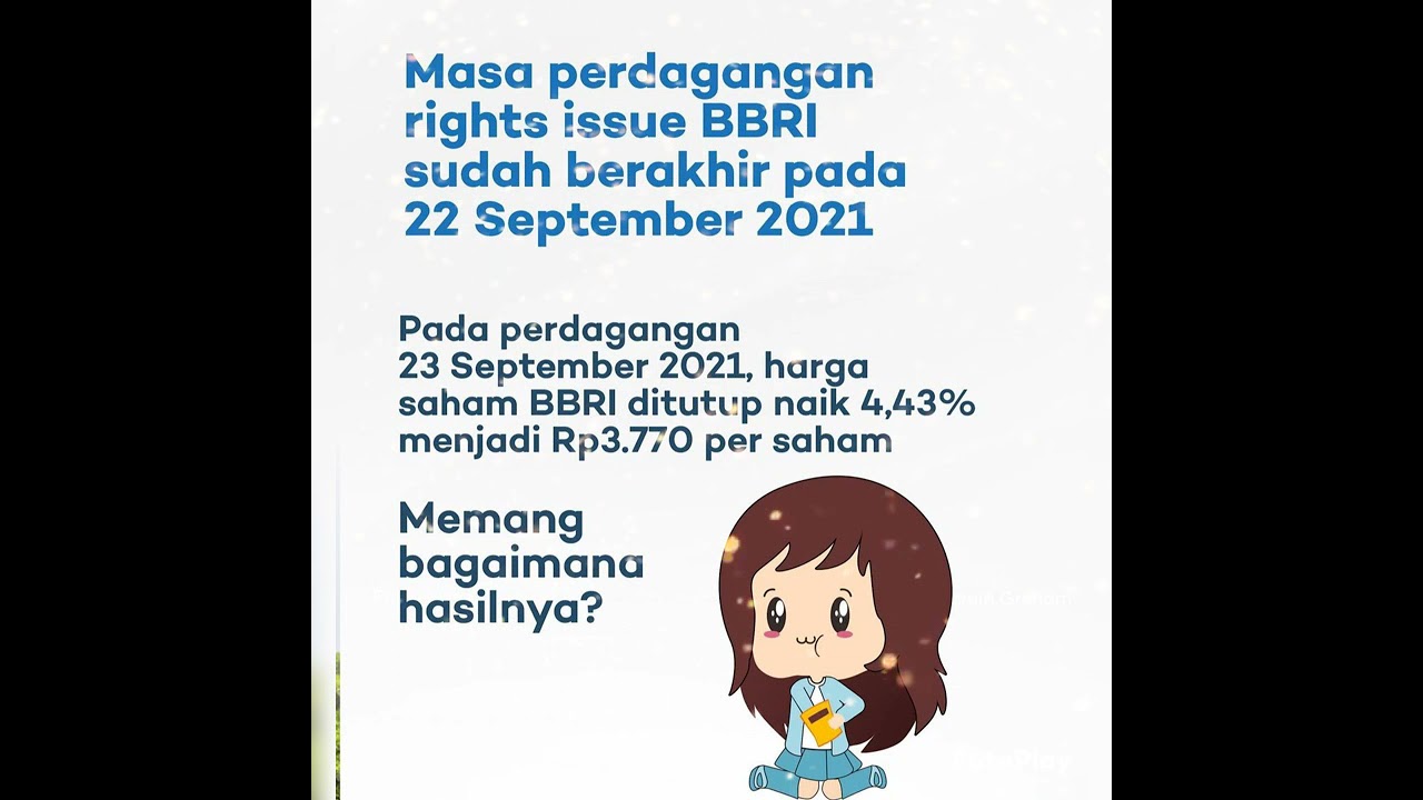 Prospek  BBRI Pasca Rights Issue| Bank BRI