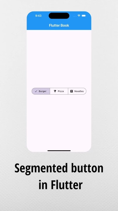 Segmented button in Flutter #flutter #appdevelopment #coding # ...