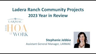 LARMAC - Your HOA at Work Community Project Update (November 2023)