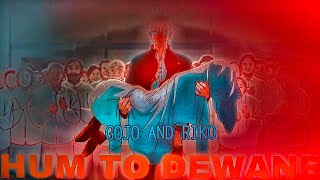 Hum To Dewane - Gojo & Riko. Love Status Jjk