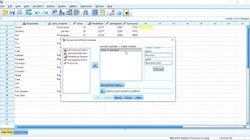 CARA MEMBUAT TABEL DISTRIBUSI FREKUENSI DAN MENGELOMPOKKAN DATA MENGGUNAKAN APLIKASI SPSS.