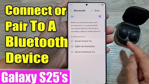 How to 📶 Connect or Pair to a Bluetooth Device on Galaxy S25!