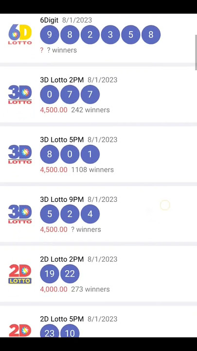 9pm lotto result today | august  1,2023#shortvideo #short