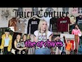 inside the Juicy Couture archive... (a moment in y2k history!!!)