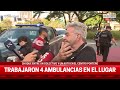 IMPACTANTE CHOQUE entre un AUTO y un COLECTIVO en RETIRO
