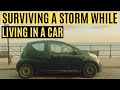 Living In A Car During A Storm