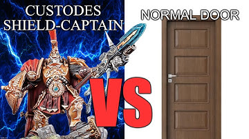 New Custodes Shield-Captain VS a Normal Door | a Warhammer 40k story