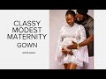 Elegant Modest Gown for timeless #Maternity Photoshoots