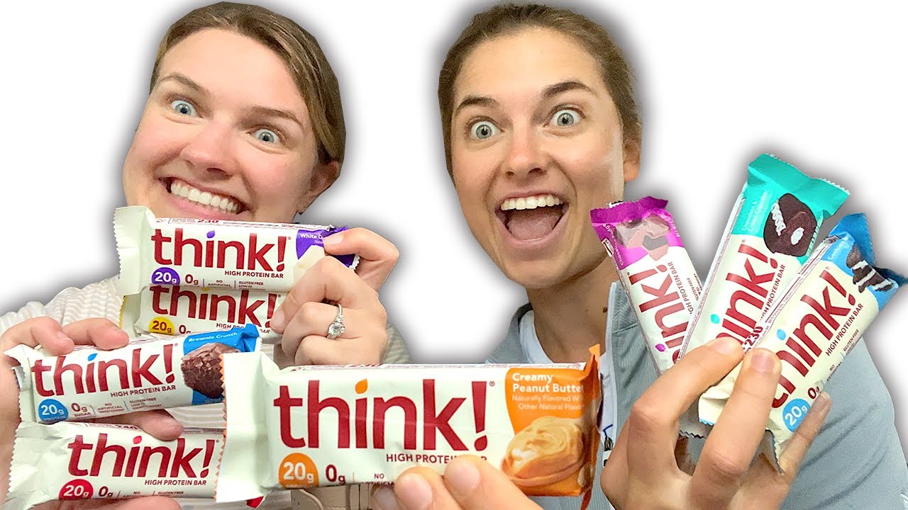 think! Protein Bars Taste Test & Review! YouTube