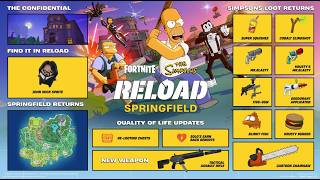 HOW TO FIND THE JOHN WICK SPRITE FORTNITE GUIDE THE SIMPSONS RELOAD SPRINGFIELD MAP FREE REWARDS