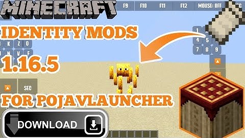 PojavLauncher | Identity Mods | Version 1.16.5 Fabric | On Android