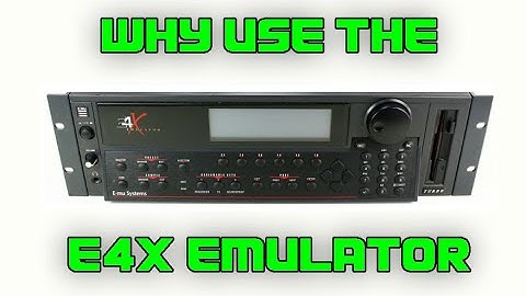 HARDWARE SAMPLER DIVE | EMU E4X EMULATOR | With Demo