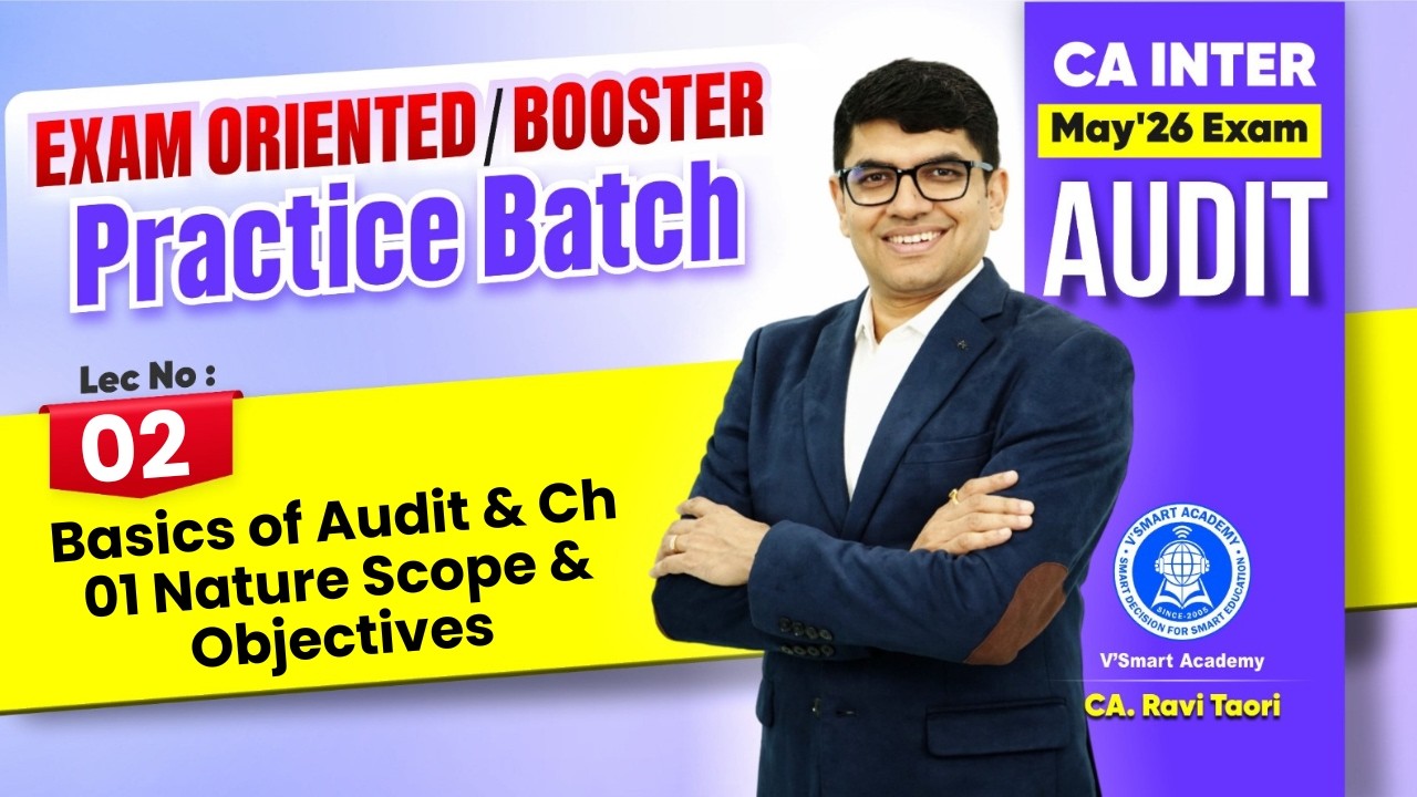 02: Basics of Audit | CA Inter Audit EO/Booster Practice Batch | 10 ...