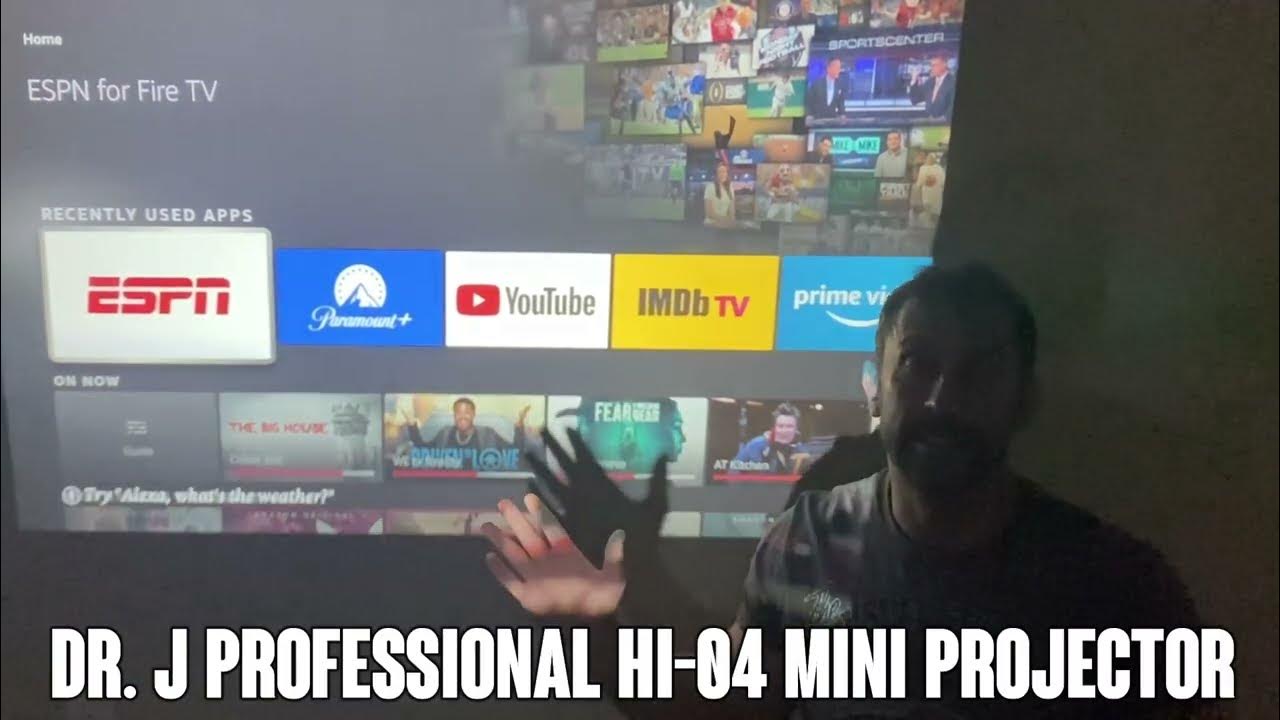 Review DRJ Upgrade 7500Lumens Mini Projector Outdoor Movie Projector