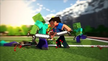 FREE Animated Minecraft Zombie Battle After Effects & Cinema 4D Intro Template #606 + Tutorial