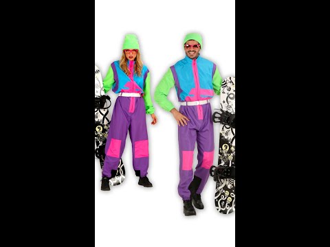 Retro skipak / snowboarder neon unisex video