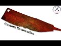 Old Rusty Knife Restoration - Turn Into High-End Japanese Chef's Knife