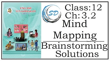 Brainstorming Solutions of Chapter 3.2 Mind Mapping | English Yuvakbharti | Maharashtra Board