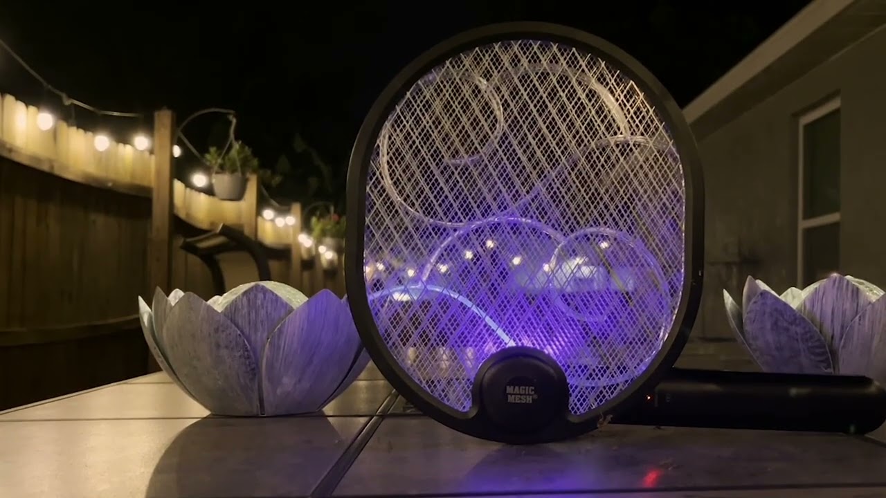 Magic Mesh 2in1 Bug Swatter and Zapping Lamp  2pack