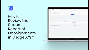 How to Fetch and Review the Status of Consignments in BridgeLCS | ERP For Freight Forwarding
