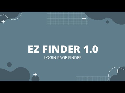 EZFinder 1.0 - Login Page Finder