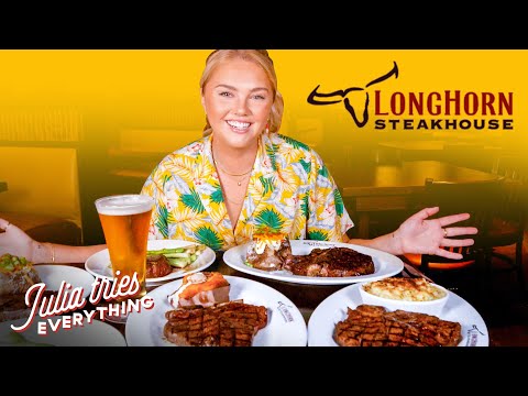 Trying 30 Of The Most Popular Dishes From LongHorn Steakhouse | Delish