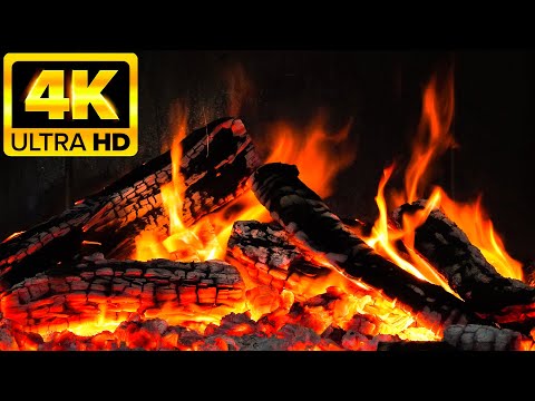 The Best Relaxing Fireplace 4K Hd 10 Hours Of Crackling Fire Sounds With Burning Fireplace