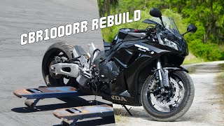 Honda CBR1000rr Wrecked Bike Rebuild (Complete Rebuild)