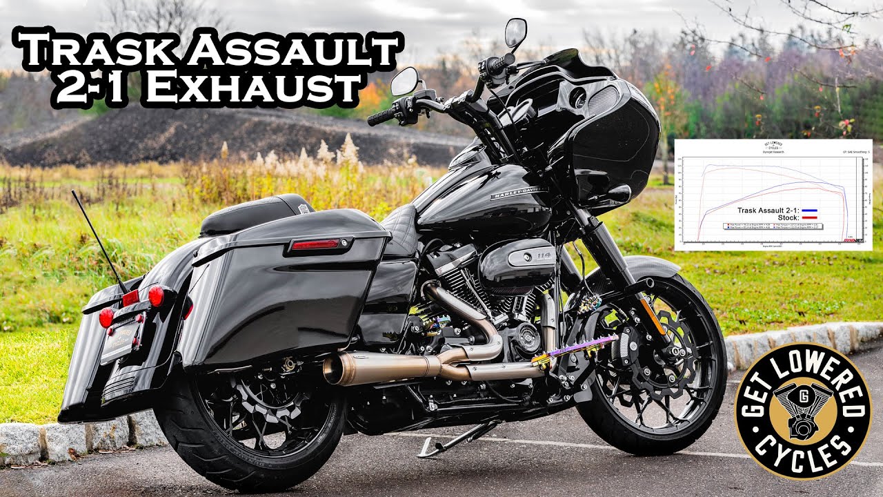 Trask Assault 2 1 Exhaust Sound Clip Dyno Numbers on 2020 Harley Road Glide